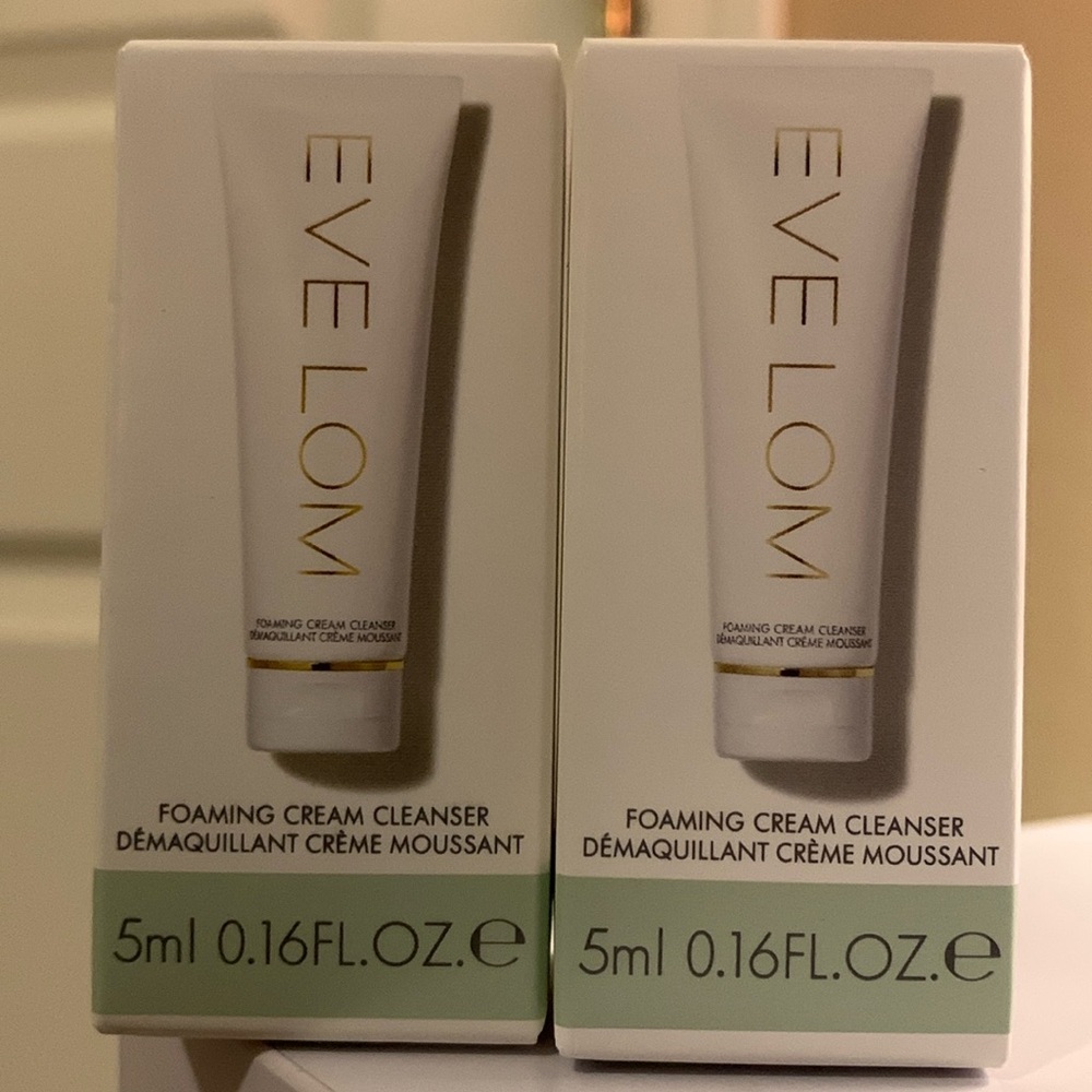NEW Set Of 2 Eve Lom Foaming Cream Cleanser 10ml